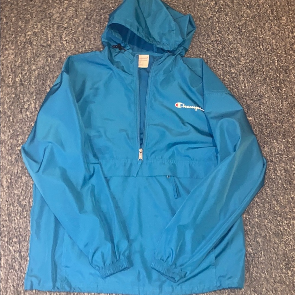 Blue champion windbreaker